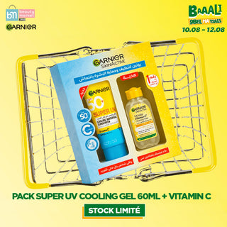 GARNIER PACK SUPER UV COOLING GEL 60ML + VITAMIN C 100 ML OFFERTE
