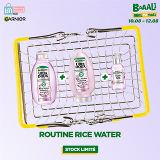 Garnier ultra doux routine rice water serum + apsh 200ml + shampoing 200ML