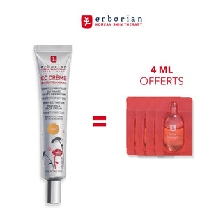 Erborian CC Crème à la Centella Asiatica SPF25 45 ML = Huile Therapy 4ML OFFERTS