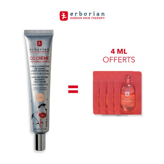 Erborian CC Crème à la Centella Asiatica SPF25 45 ML = Huile Therapy 4ML OFFERTS