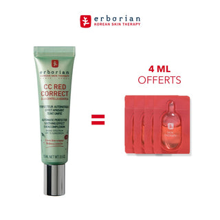 Erborian CC Red Correct Anti redness cream 15ML = Huile Therapy 4 ML OFFERTS