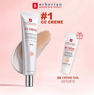 Erborian CC Crème SPF30 – Soin Correcteur 40 ml Clair = BB CRÈME 5ML NUDE OFFERTE