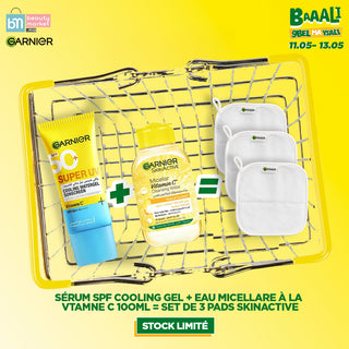 GARNIER SUPER UV COOLING GEL 30ML + MINI VITAMINE C 100 ML = 3 PADS OFFERTS
