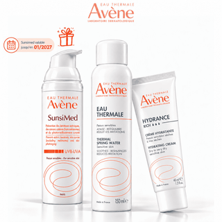 Avène Hydrance Riche 40 ml + Spray d’Eau Thermale 150 ml = Sunsimed KA SPF50+ 80 ml Offert
