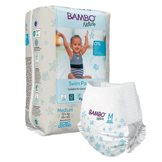 BAMBO NATURE COUCHES DE PISCINE TAILLE M (12+ KG / 26+ LBS), 12 UNITES