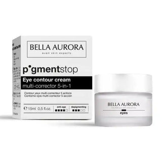 Bella Aurora Pigment Stop Eye Contour Cream 5in1 15ml – Soin contour des yeux anti-taches et éclat