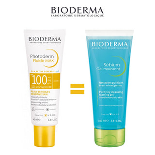 BIODERMA PHOTODERM FLUIDE INVISIBLE SPF100 = Sebium Gel nettoyant 100ml OFFERT