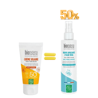 Bioregena Crème Solaire SPF50+ + Brume Apaisante Aloe Vera  Offerte