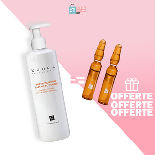 KUORA LOTION POUR CORPS VITAMINE C 400 ML= 2 Flash Ampoules OFFERTES