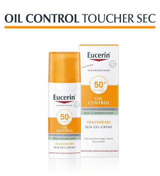 EUCERIN PACK SUN PROTECTION OIL CONTROL GEL-CRÈME SPF50+ 50 ML = AQUAPHOR 4ML + HYDRO PROTECT 5ML OFFERTS
