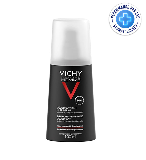 Vichy Homme Déodorant vaporisateur Ultra-frais – 100 ml