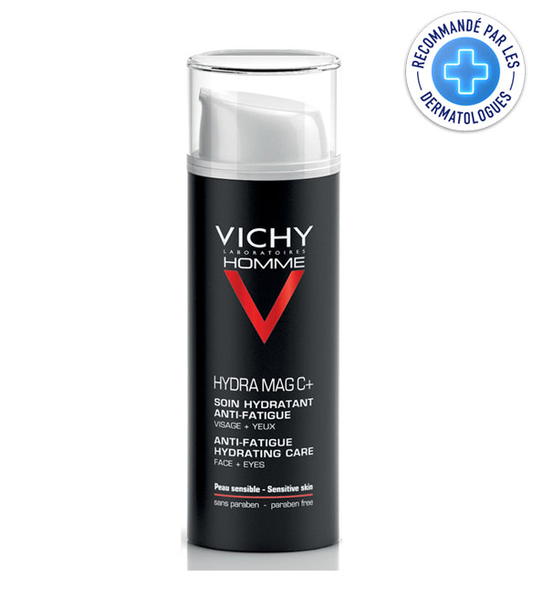 Vichy Homme Hydra Mag C+ – علاج مرطب مضاد للتعب للوجه والعينين – 50 مل