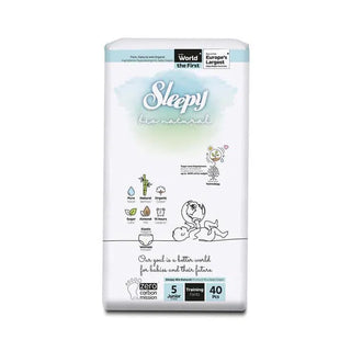 SLEEPY BIO NATURAL CULOTTES DOUBLE JUMBO JUNIOR T5 x 40 / 11-18 Kg