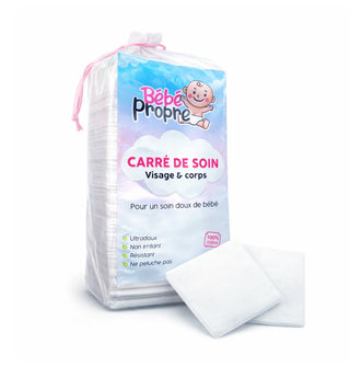 BEBE PROPRE CARRE DE SOIN 100PCS