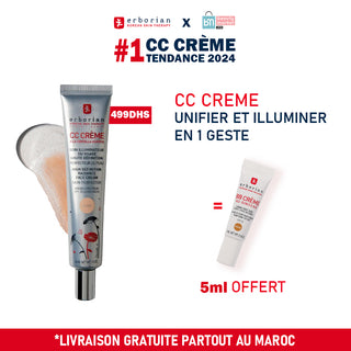 Erborian CC Crème à la Centella Asiatica SPF25 45 ML = BB Crème 5ml OFFERT