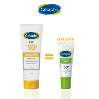 CETAPHIL SUN LOTION SPF50+ 100ML = BAUME À LÈVRES 8 ML OFFERT