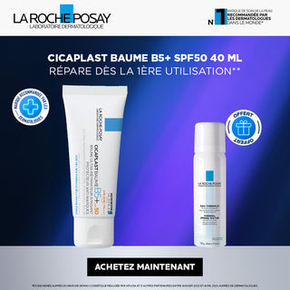 LA ROCHE-POSAY CICAPLAST BAUME B5 SPF 50 40 ML = EAU THERMALE 50ML OFFERT