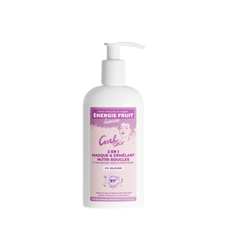 ENERGIEFRUIT MASQUE 2 EN 1 COCO CURL NOURRISSANT BOUCLES - HUILE DE COCO ET BEURRE DE KARITE - SANS SILICONE  300ML
