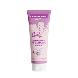 ENERGIEFRUIT SHAMPOING COCO CURL NOURRISSANT BOUCLES - HUILE DE COCO ET BEURRE DE KARITE - SANS SULFATE  250ML