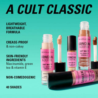Revolution Conceal and Define Full Coverage Concealer C6N