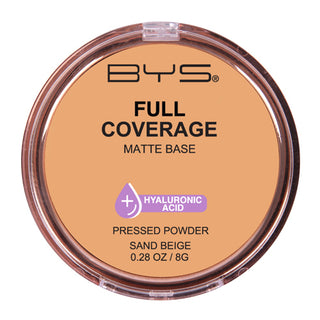 BYS Pressed Powder Full Coverage Medium Beige