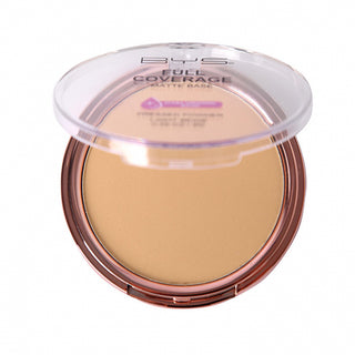 BYS Pressed Powder Full Coverage Medium Beige