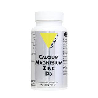 VIT'ALL+ ZINC CALCIUM MAGNESIUM ZINC D3 90 COMPRIMES