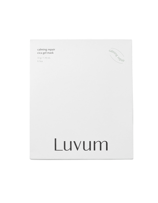 Luvum Calming Repair Cica Gel Mask 33g/5sheets – masque apaisant et réparateur à la Centella Asiatica pour peau sensible