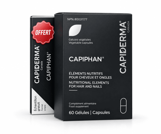 Capiderma Capiphan Cheveux & Ongles 60 Capsules = 20 Capsules Offertes