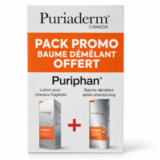 Puriaderm Puriphan Lotion Anti-Chute 120ml +Puriphan Baume Demelant 200ml *Pack Promo