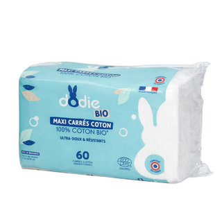 دودي ماكسي قطن مربعات 3 في 1 60 قطعة