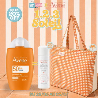 Avène Ultra Fluide Invisible SPF50+50ml =  Eau Thermale 50ml+Sac Offerts