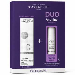 NOVEXPERT Coffret Pro-Collagène – La Crème Anti-Âge Expert 40ml = Sérum Booster 10ml Offert