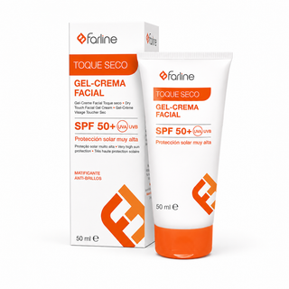 FARLINE gel-Crème visage Texture sèche SPF 50+ 50ML