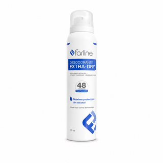 FARLINE Déodorant Extra-Dry 48h Protection Sans Alcool 150 ml