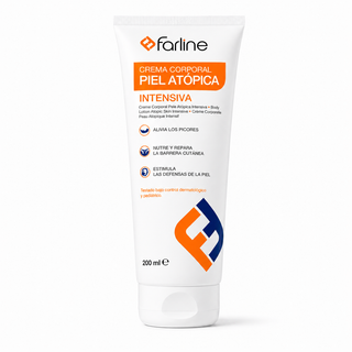 FARLINE Crème Corps Peau Atopique Intensive Hydratation et Réparation 200 ml
