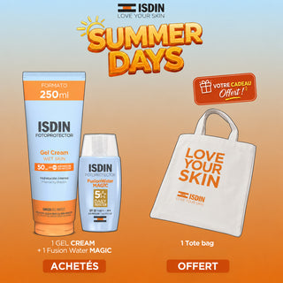 SDIN FUSION WATER MAGIC 50ML + GEL CREAM SPF 50 = TOTE BAG OFFERT