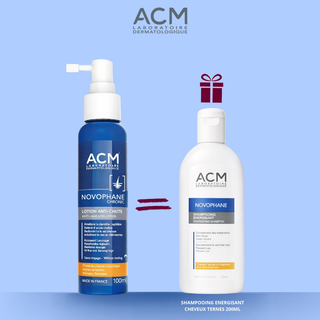 ACM Pack Novophane Chronic Lotion Anti-Chute 100ml = Shampooing Énergisant 200ml Offert