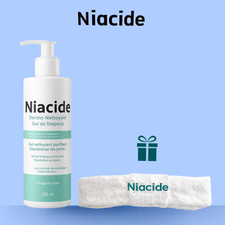Niacide Dermo Nettoyant 200ml = Headband Offert