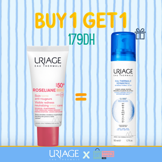 URIAGE Roséliane CC Cream SPF50 40ml = Eau Thermale Réparatrice 50ml Offerte