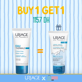 Uriage Eau Thermale Crème d’Eau 40 ml=Crème Lavante 50 ml Offerte