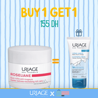 Uriage Roséliane Soin Riche Anti-Rougeurs 50 ml = Crème Lavante 50 ml Offerte