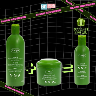 Ziaja Olive Oil Shampooing 400ml + Masque Capillaire  200ml = Après-Shampooing 200ml Offert
