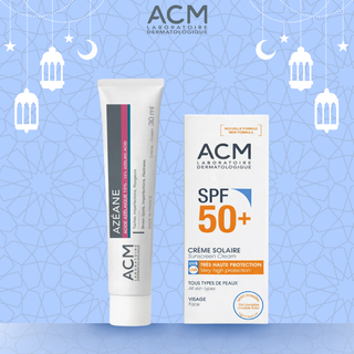 ACM AZÉANE CRÈME Acide Azélaique 15% 30ml =CREME SOLAIRE SPF 50+ TOUS TYPES DE PEAUX 40 ML (Offert)