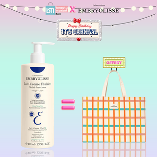 Embryolisse Lait-Crème Fluide 400ml (Flacon Pompe) = Tote Bag Offert