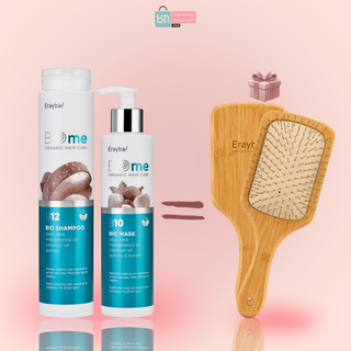 Erayba BIOme B12 Bio Shampooing 250ml + BIOme B10 Bio Mask 200ml = Brosse  Offerte