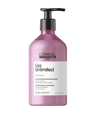 L’Oréal Professionnel Liss Unlimited Shampoing 500ml – shampoing lissant anti-frisottis pour cheveux rebelles