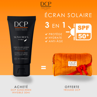 DCP SUNSCREEN CRÈME SOLAIRE INVISIBLE ULTRA PROTECTION SPF 50+ 50ml = Trousse OFFERTE