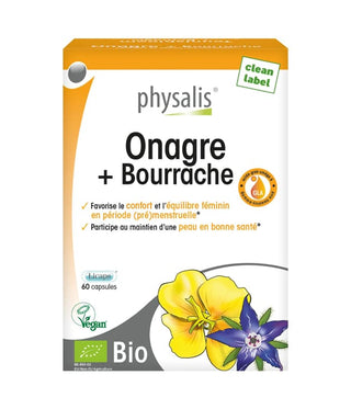 PHYSALIS ONAGRE + BOURRACHE 60 CAPSULES
