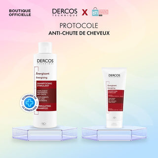 Vichy Dercos Shampooing Energisant+ Anti-chute – 200 ml = format voyage de 50 ml